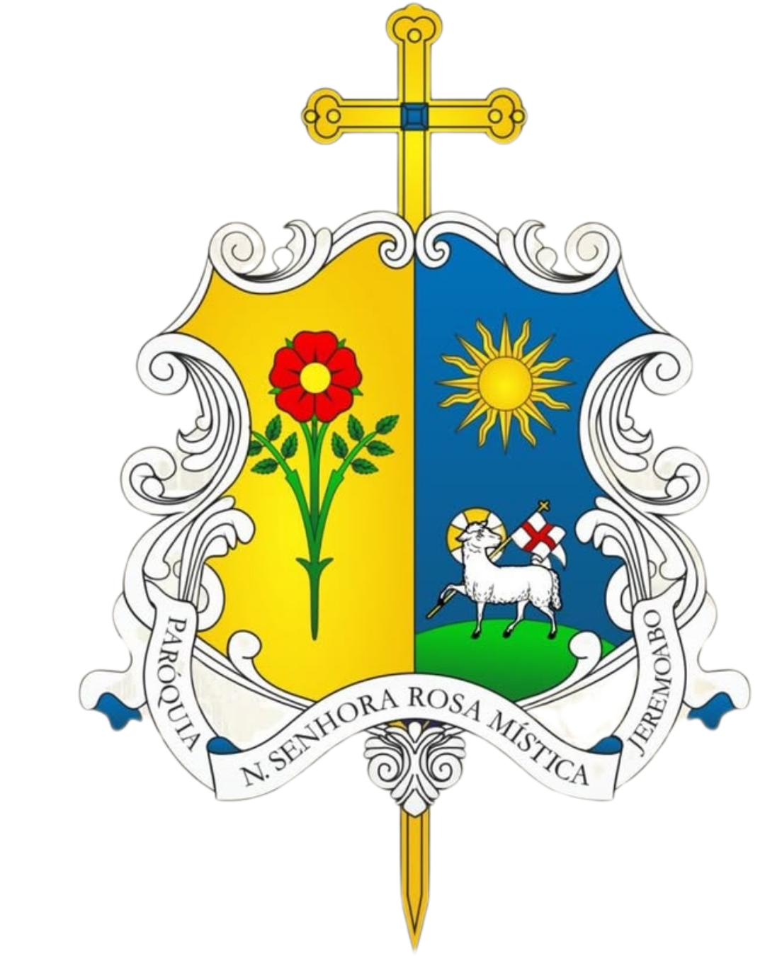 Brasão Paróquia Rosa Mística